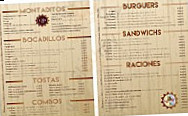 Gilligams Irish Tavern menu