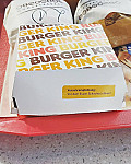 Burger King menu