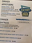 The Factory Diner 2 menu
