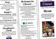Cletwr menu