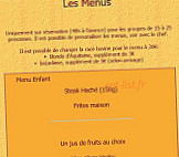 Vach'et Nous menu