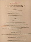 Le Bossens menu