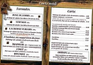 Le Banc De L'ours menu