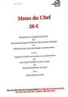 Auberge De Chanaleilles menu