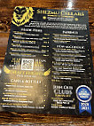 Shezmu Cellars Winery Taproom menu