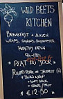 Wild Beets Kitchen menu