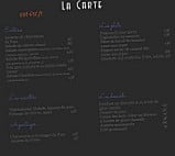 Les Platanes menu