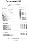 Le Petit Carillon menu