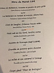 Le Marais Gourmand menu