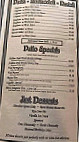 Pete's Patio menu