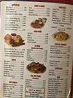 Oriental Cafe Chinese menu