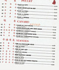 Villa de Noisiel menu