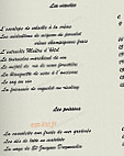 Auberge Du Coq menu