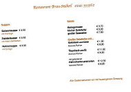 Bräu Stüberl menu