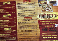 Avanti Pizza Cafe menu