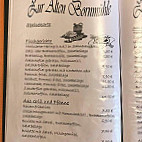 Zur Alten Bornmühle menu