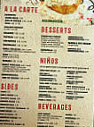 El Cerrito Mexican menu