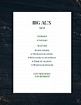 BIG AL'S E Cevicheria menu