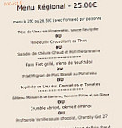 Le Normandie menu