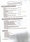 Le Sully's menu