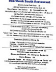 Boardwok South menu