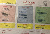 A M Cafe menu