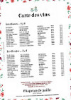 Chapeau De Paille menu