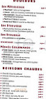 Le Stube menu