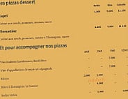 La Tour De Pizza menu