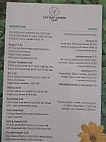 Cottage Garden Cafe menu