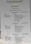 Thai Basement Gladstone menu