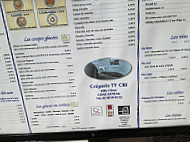 Creperie TY Cri menu