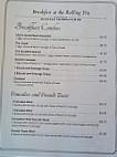 The Rolling Pin Bakery menu