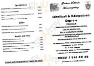 Gasthaus Schlössle menu