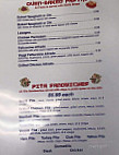 Dean's Pizza menu