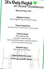 Flank Steakhouse menu