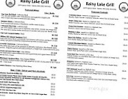 Rainy Lake Grill menu