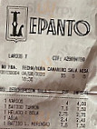 Café Lepanto menu
