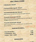 Le Farinaud menu