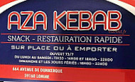 Aza Kebab menu