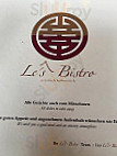 Le's Bistro menu