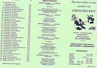 China Keuken menu