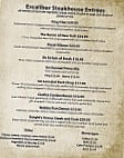 Enchanted Castle menu