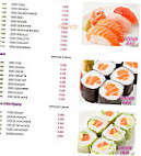 Sushi menu