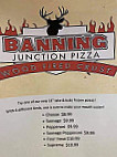 Banning Junction Cafe menu