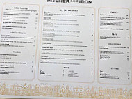 Pitcher And Iron menu