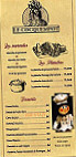 LE COCQUEMPOT menu
