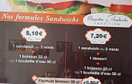 Baguette Sandwitchs Tradition menu