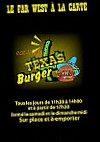 Texas Burger menu