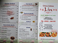 China Imbiss Lin menu